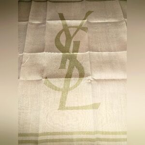 YSL Scarf in light pink and tan